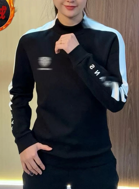 【男装】冬季新品加绒潮流时尚圆领撞色拼接简约百搭卫衣C706