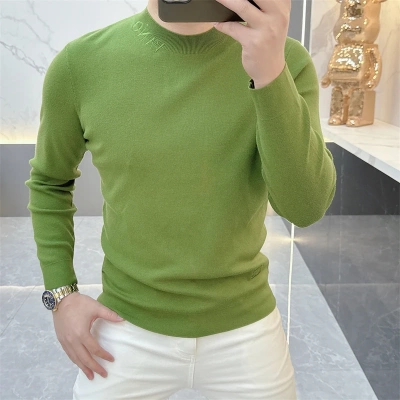 2025秋冬季新款高品质轻奢时尚修身百搭长袖针织打底衫毛衣