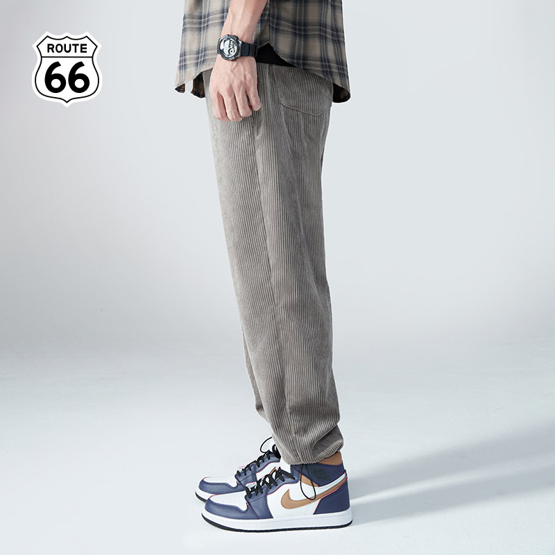 美式潮牌休闲裤ROUTE66运动卫裤