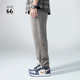 潮牌纯色休闲裤 男宽松束脚2024春夏新款 户外运动卫裤 美式 潮牌长裤