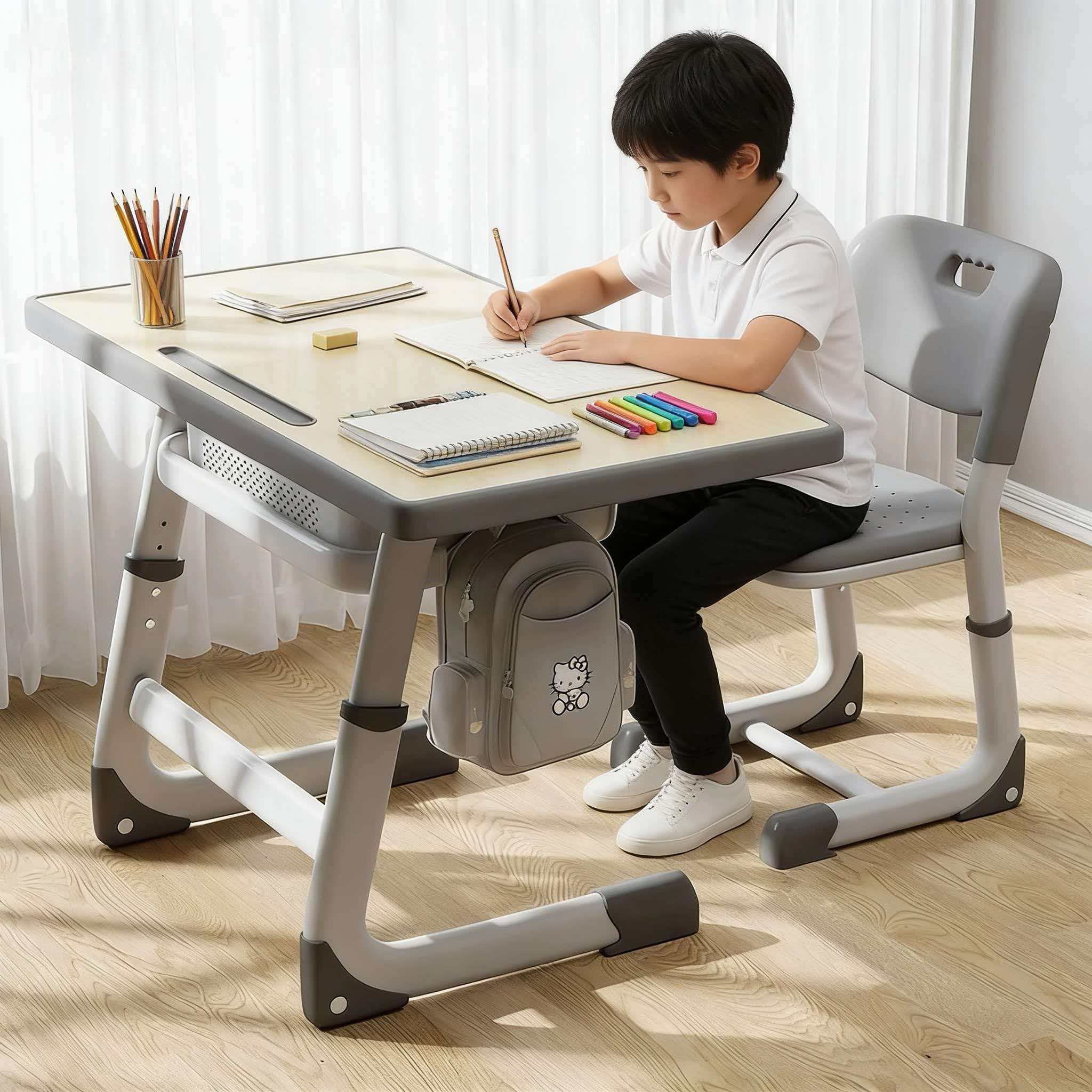 小学生儿童学习桌家用写字作业书桌桌子小孩培训辅导班课桌椅套装