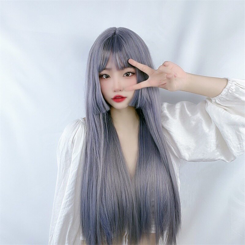 外贸假发女长姬发式lolita软妹