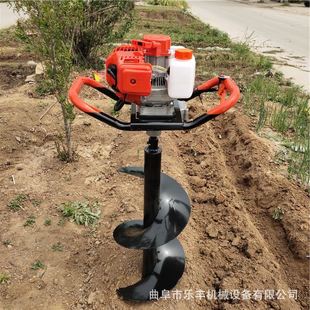 螺旋挖窝机图片 家用便携式 栽树挖坑机 多功能手提式 植树挖坑机