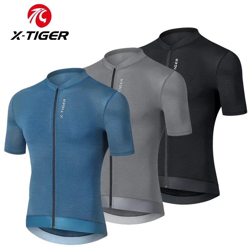 X-TIGER Summer Cycling Jersey Sports Breathable Short Shirt