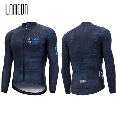 LAMEDA Cycling Jersey Men Long Sleeve Breathable Road Bike C