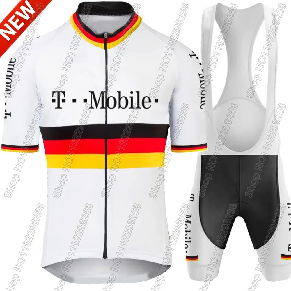 2025 Germany Team Cycling Jersey Set Men T-Mobileful Bicycle