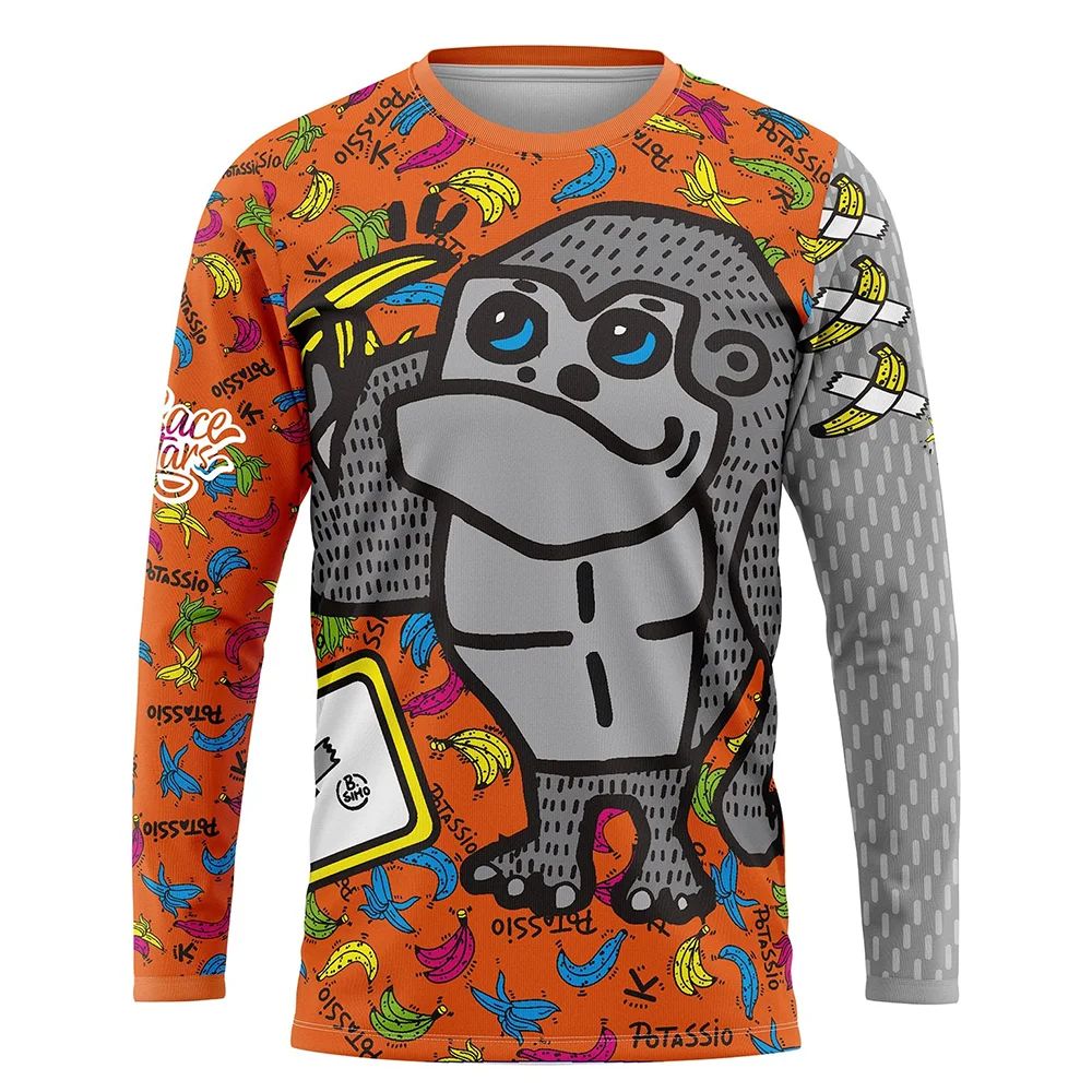 Men's Cycling Jersey UV Protection Mountain Bike T-Shirt MTB