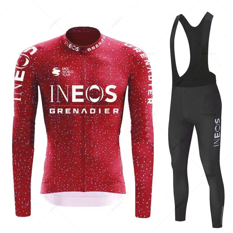 Ineos Grenadier Autumn Cycling Jersey Set Long Sleeve Quick-