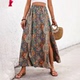 Floral Print Folk Boho Sum Indie Retro Women Bohemian Skirts