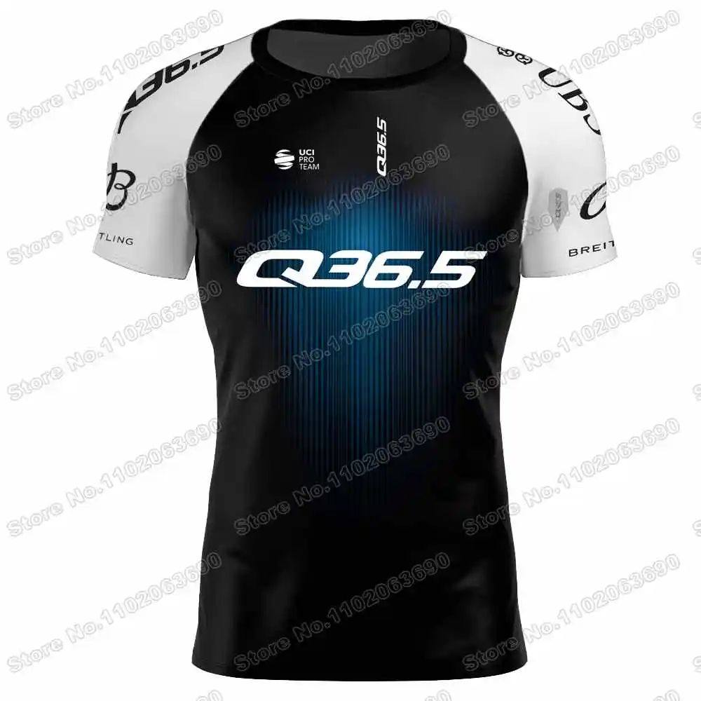 2025 Team Q36.5 Cycling Jersey Men Outdoor Training T Shirt