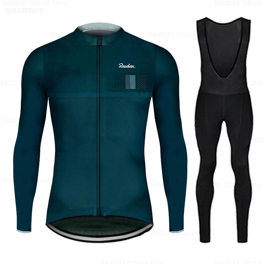 Raudax 2025 Long Sleeve Cycling Sets Bicycle Clothing Breath