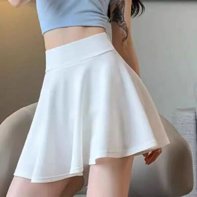 Fashion Sexy Mini Skirt Summer Women Skirts High Waist Pleat