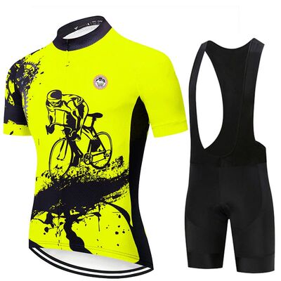 Cycling Jersey Suit 2024 New Men Summer Short Sleeve Set Bre