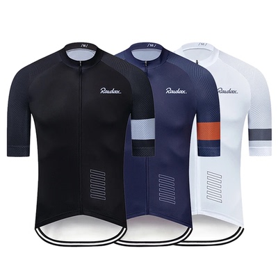 Men Cycling Jersey Raudax Classic Black Cycling Racing Tops
