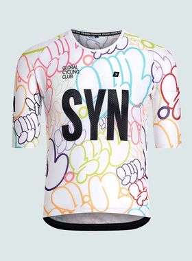 SYN summer Cycling Jersey for Men, MTB Road Bicycle Shirt, P