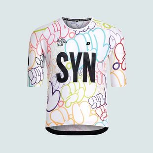 SYN summer Cycling Jersey for Men, MTB Road Bicycle Shirt, P