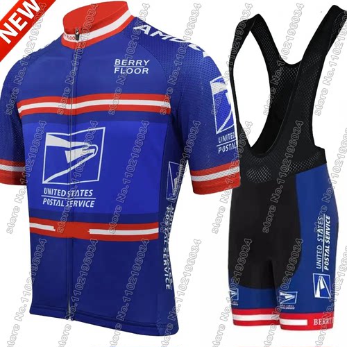 USA-Postal cycling Jersey 2024 Set National Team Clothing Me