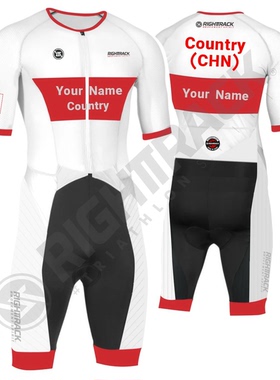 Custom Name Flag Trisuit Clothing Men's Triathlon Skinsuit R