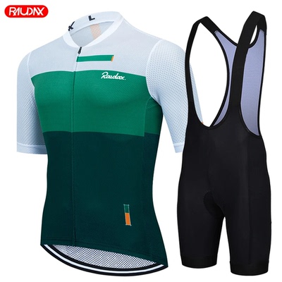 Raudax Road Bike Jersey Set Men Cycling Clothing Summer MTB