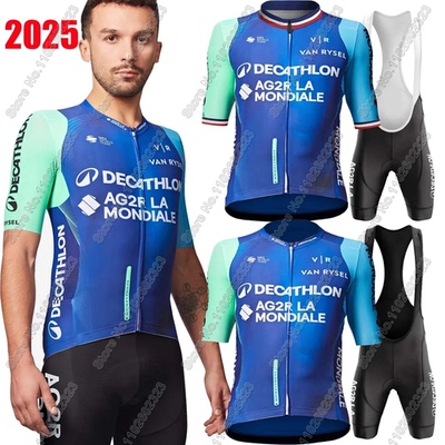 Team AG2R Cycling Jersey 2025 Set Belgium Short Sleeve Summe
