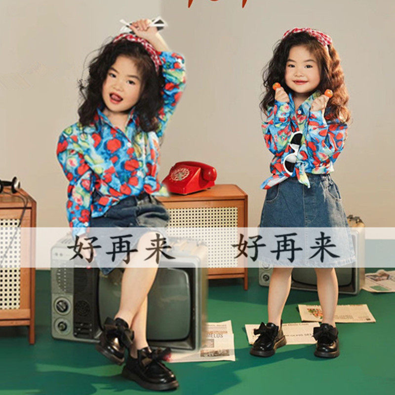 六一儿童节女童港风复古主题走秀