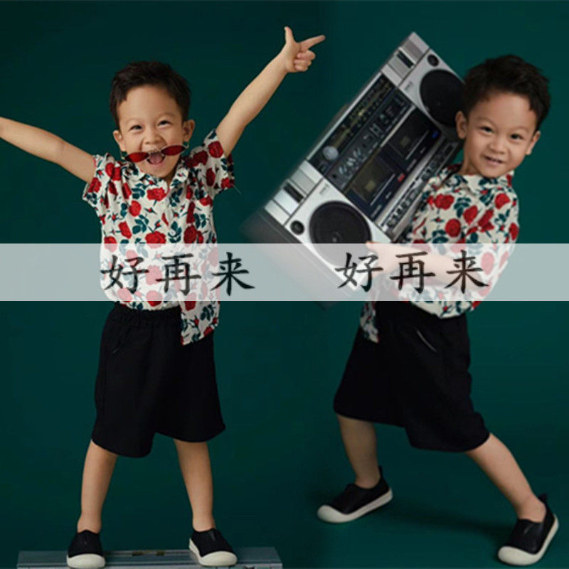 六一儿童节男童港风复古主题走秀