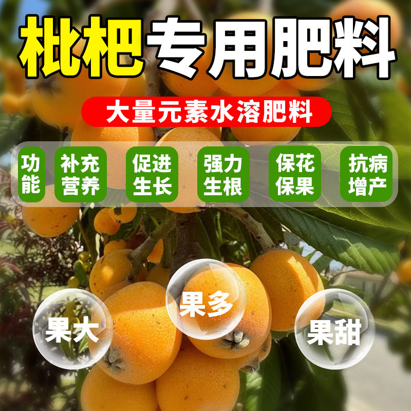 枇杷专用肥果树肥料专用大五星枇杷生根粉增甜增产催花促果叶面肥图片