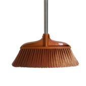 长柄不锈钢软毛棕色扫把家用扫帚笤帚加长柄扫把不弯腰