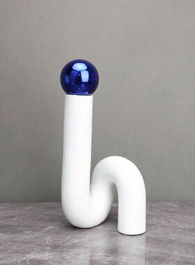 现代简约几何插花花瓶软装饰品客厅酒店茶几家居桌面花器艺术摆件