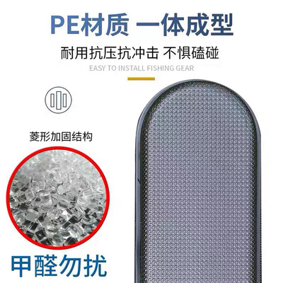 肯格鲁抗压硬壳竿包 路亚杆包1.35米矶竿包1.65米垂钓装备黑色1.4