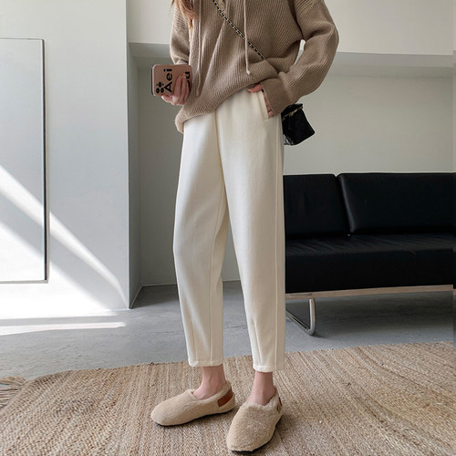 文辰孕妇裤冬新款加绒卫裤萝卜裤