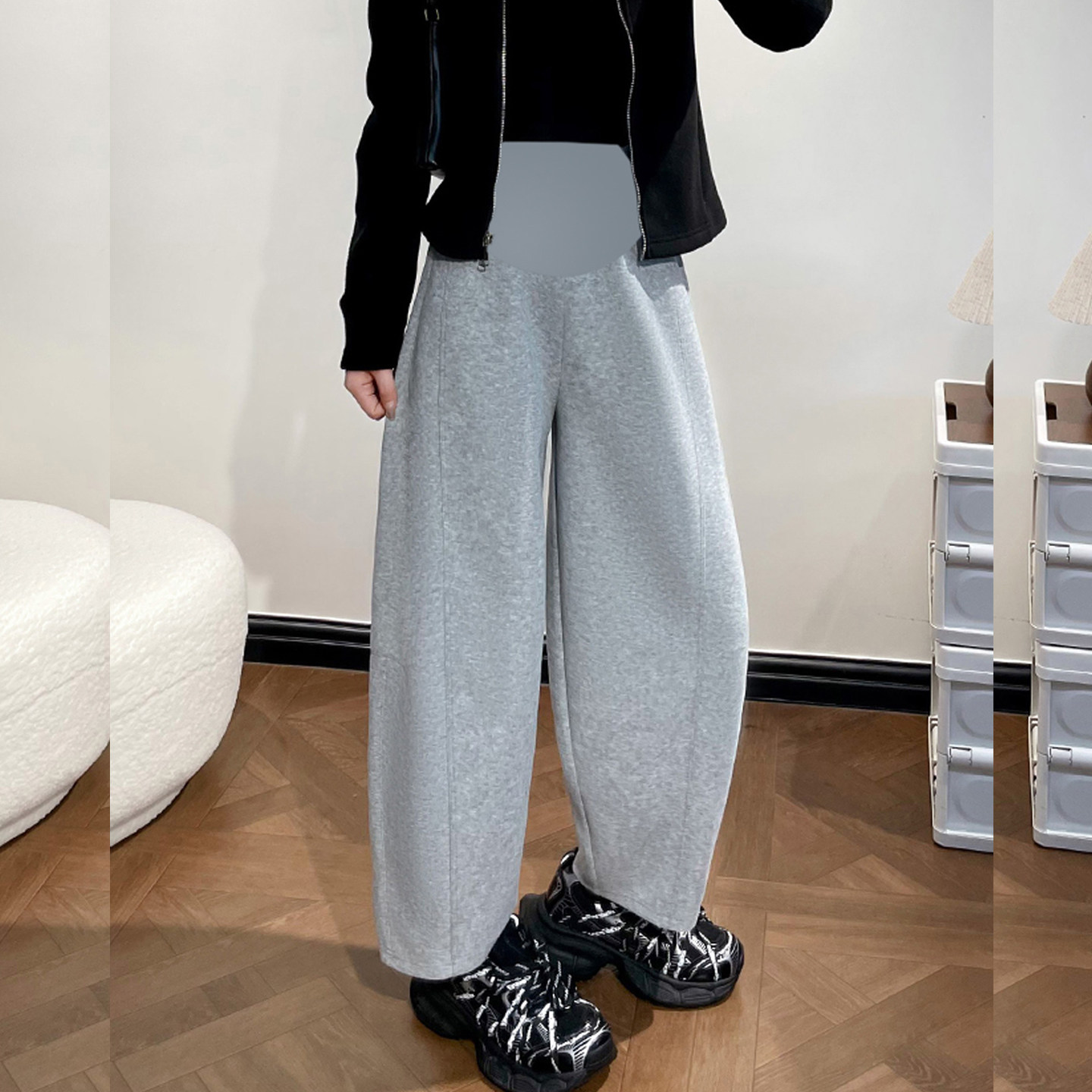 孕妇阔腿裤春秋新品九分高腰香蕉弯腿裤托腹气球裤今年流行梧桐裤,孕妇装/孕产妇用品/营养,孕妇休闲裤,淘宝优惠券,粉丝福利购,淘宝优惠卷