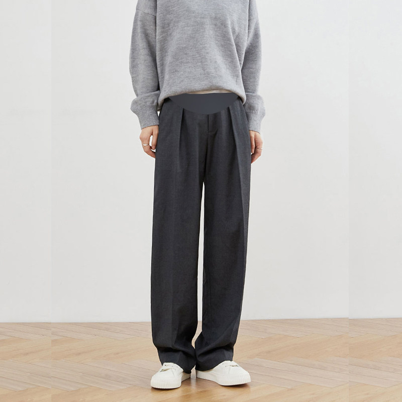 高个子孕妇裤春秋款高个子灰色直筒托腹西装裤加长垂感休闲阔腿裤,孕妇装/孕产妇用品/营养,孕妇休闲裤,淘宝优惠券,粉丝福利购,淘宝优惠卷