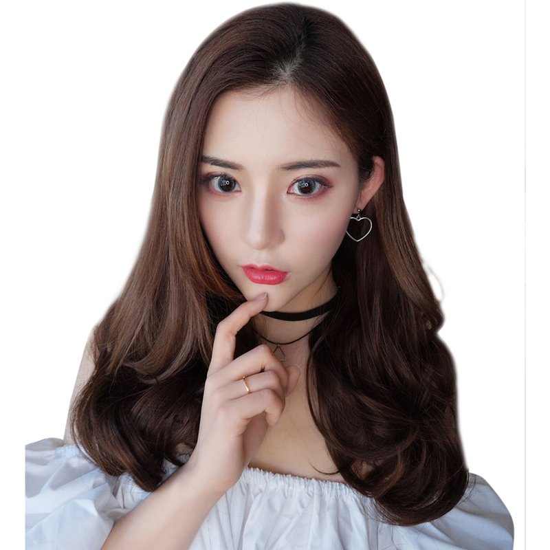 假发女长卷发大波浪中长发型半头套蓬松自然网红锁骨