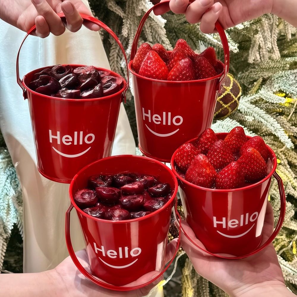 2026新年跨年夜手提桶车厘子草莓蛋糕装饰圣诞节家庭聚会甜品铁桶,节庆用品/礼品,文化创意餐具,淘宝优惠券,粉丝福利购,淘宝优惠卷