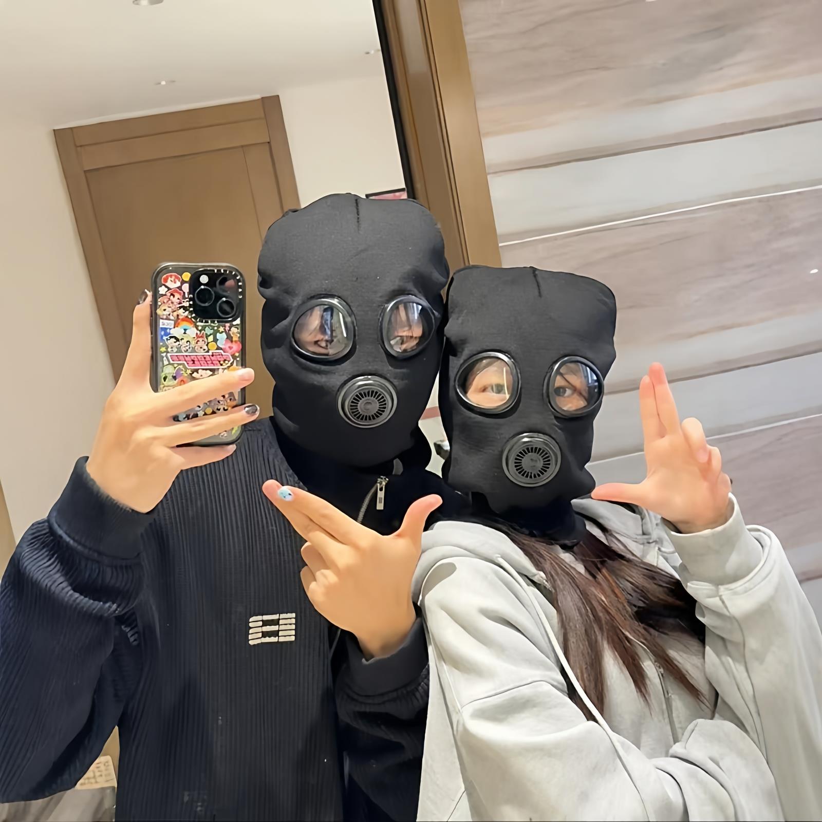 搞笑蒙面帽子创意全包面罩秋冬季