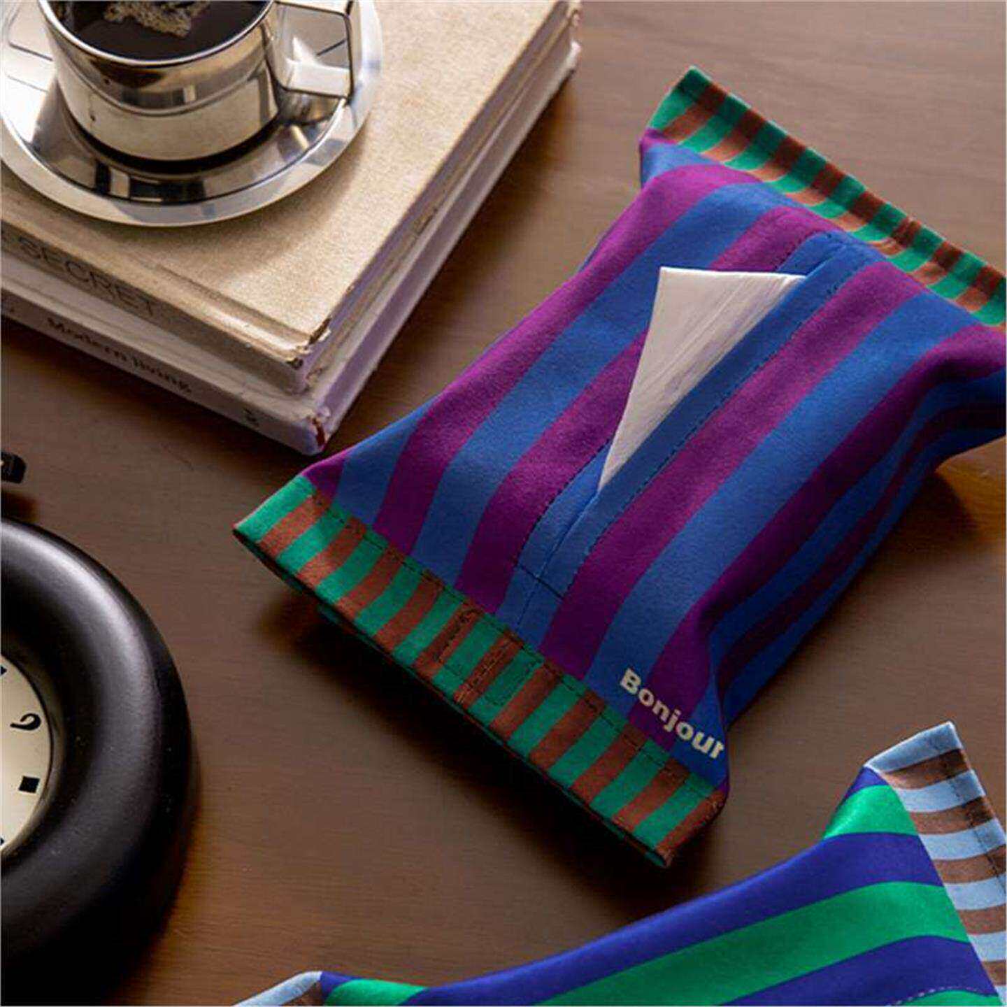 柯布印象中古客厅餐桌纸抽盒轻奢高级感车载纸抽收纳盒厕所纸巾套