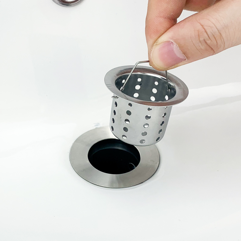 洗脸盆过滤网下水道地漏过滤网水槽漏斗水池不锈钢提笼毛发过滤器