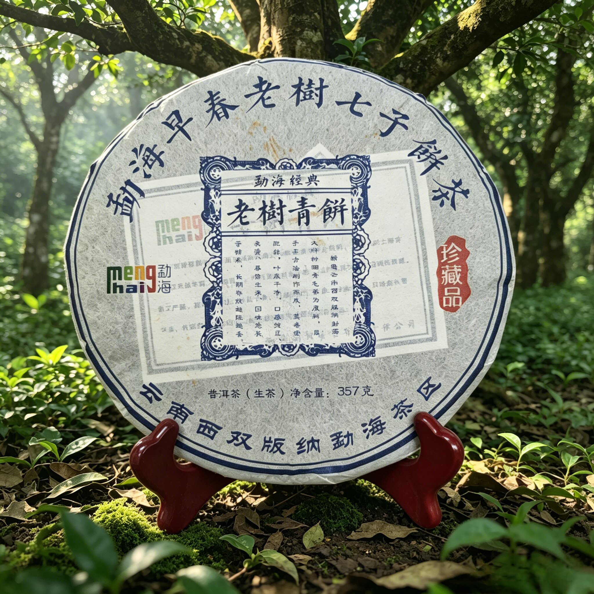 御茶膳库勐海老树青饼357g