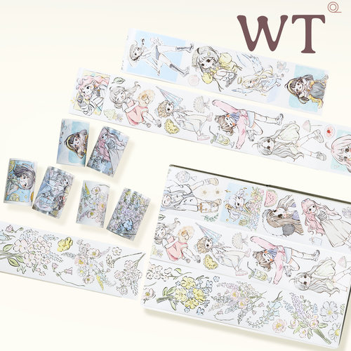 WT正品女孩手帐模切胶带