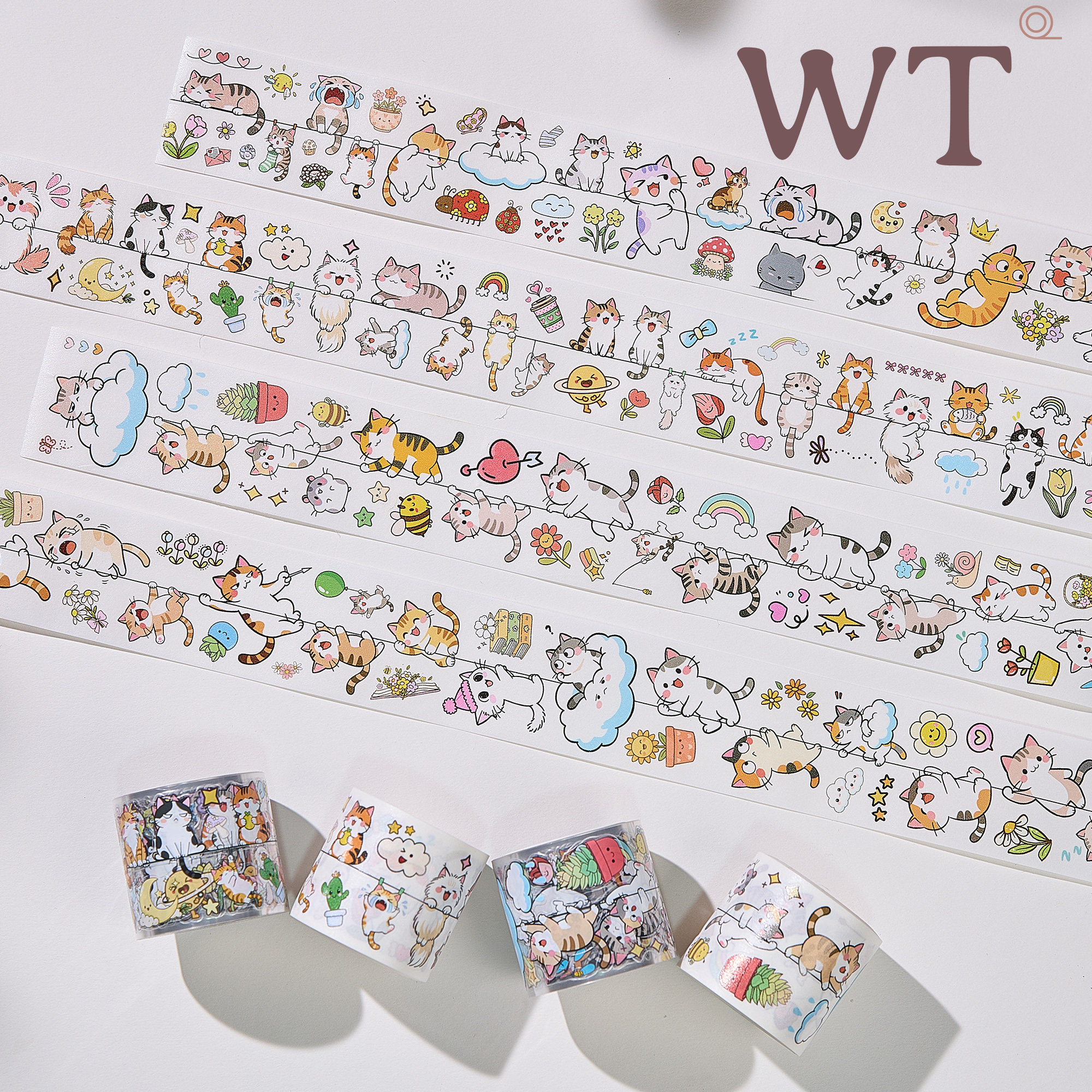 WT原创手帐胶带和纸手账贴纸模切图片