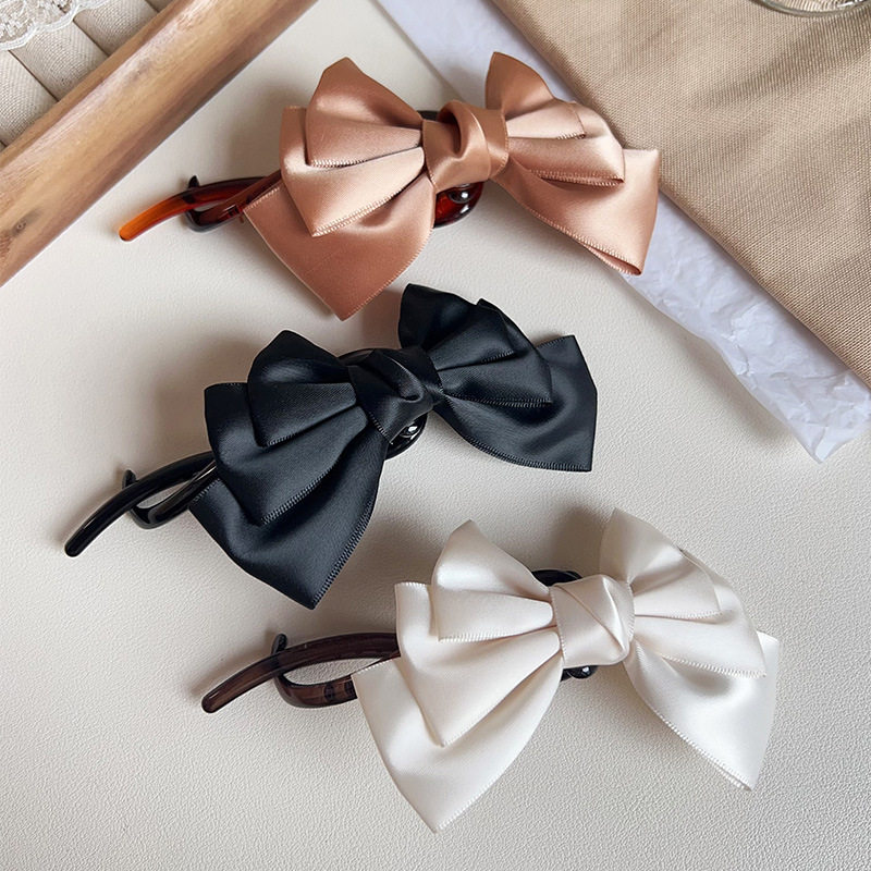 简约百搭蝴蝶结扭扭发夹女后脑勺一字盘发鲨鱼夹子ins感抓夹,饰品/流行首饰/时尚饰品新,民族风发饰,淘宝优惠券,粉丝福利购,淘宝优惠卷