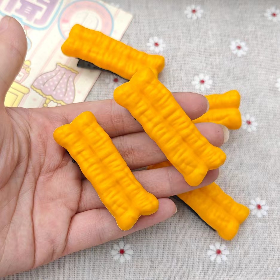 仿真油条食物发夹搞怪创意趣味