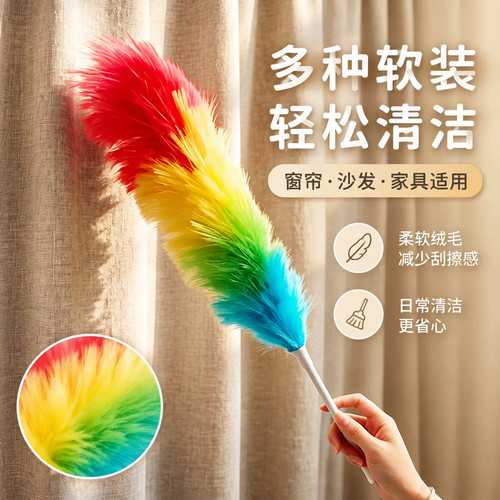 网红鸡毛掸子车家两用除尘