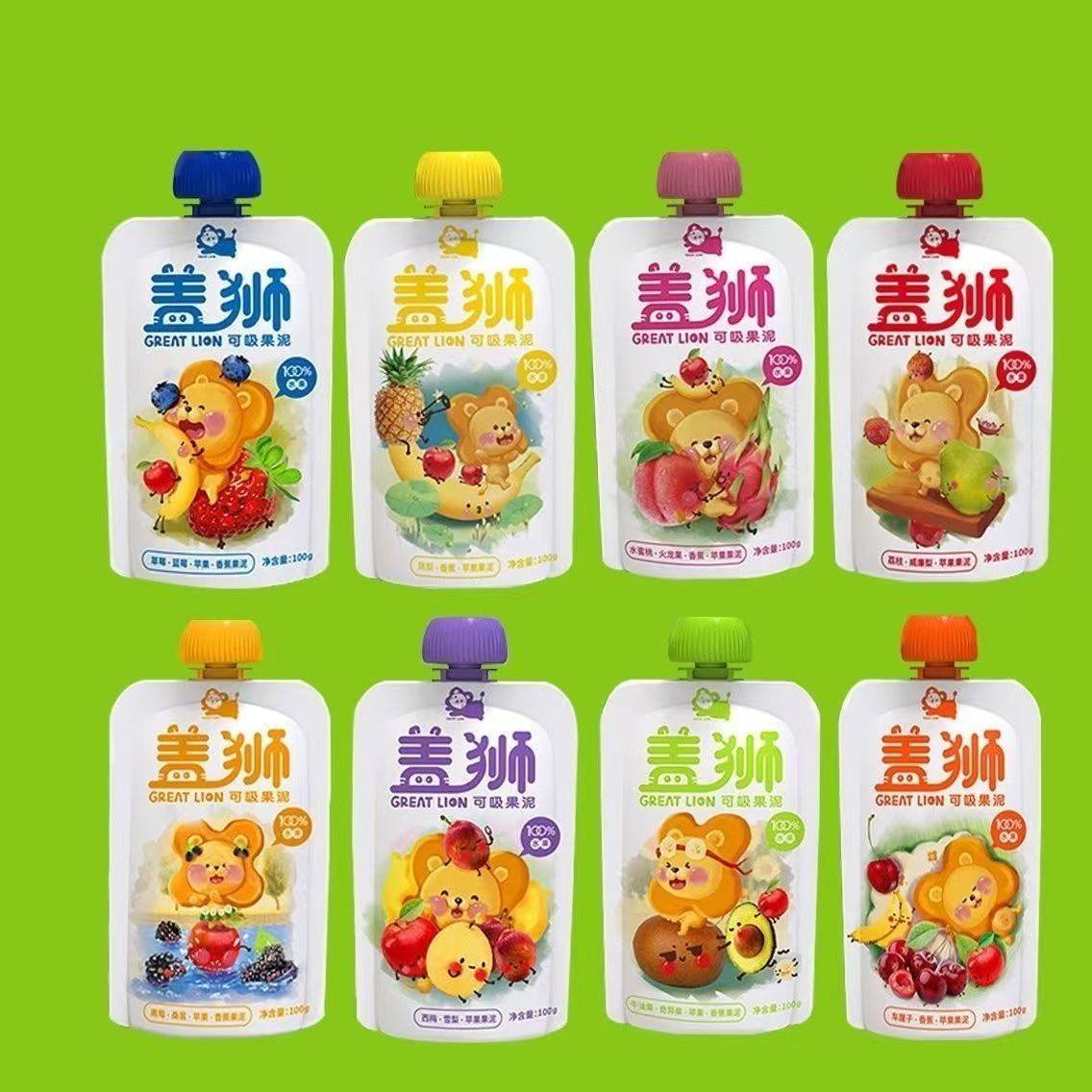盖狮100%纯水果泥无额外添加儿童食品便携零食宝宝婴幼儿,婴童食品,果/菜/肉/混合泥,淘宝优惠券,粉丝福利购,淘宝优惠卷