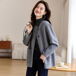 MONLOUVE外套女2025新款秋款今年流行爆款开衫外搭高级感宽松显瘦