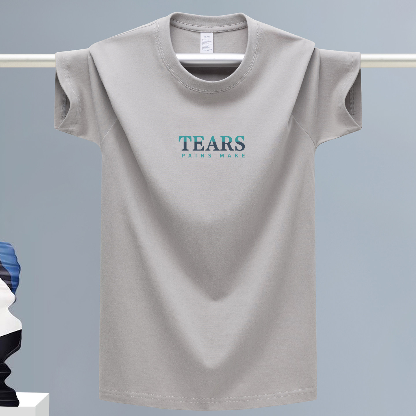 2025重磅短袖t恤男夏季新款青年纯棉百搭圆领半袖宽松大码休闲T恤