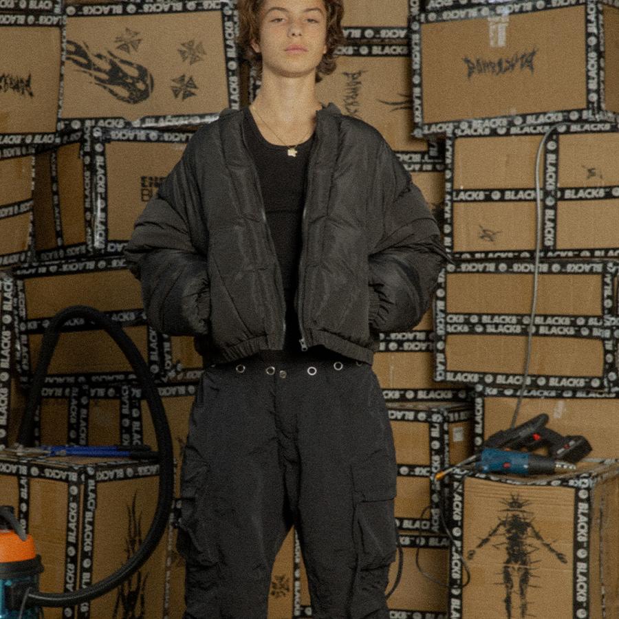 BLACK8MOB2024AW美式复古棉衣