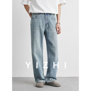 亦止莱赛尔天丝cleanfit直筒牛仔裤男2025夏季新款薄款夏天长裤子