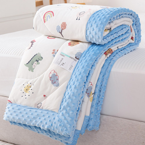 儿童豆豆被加厚保暖春秋